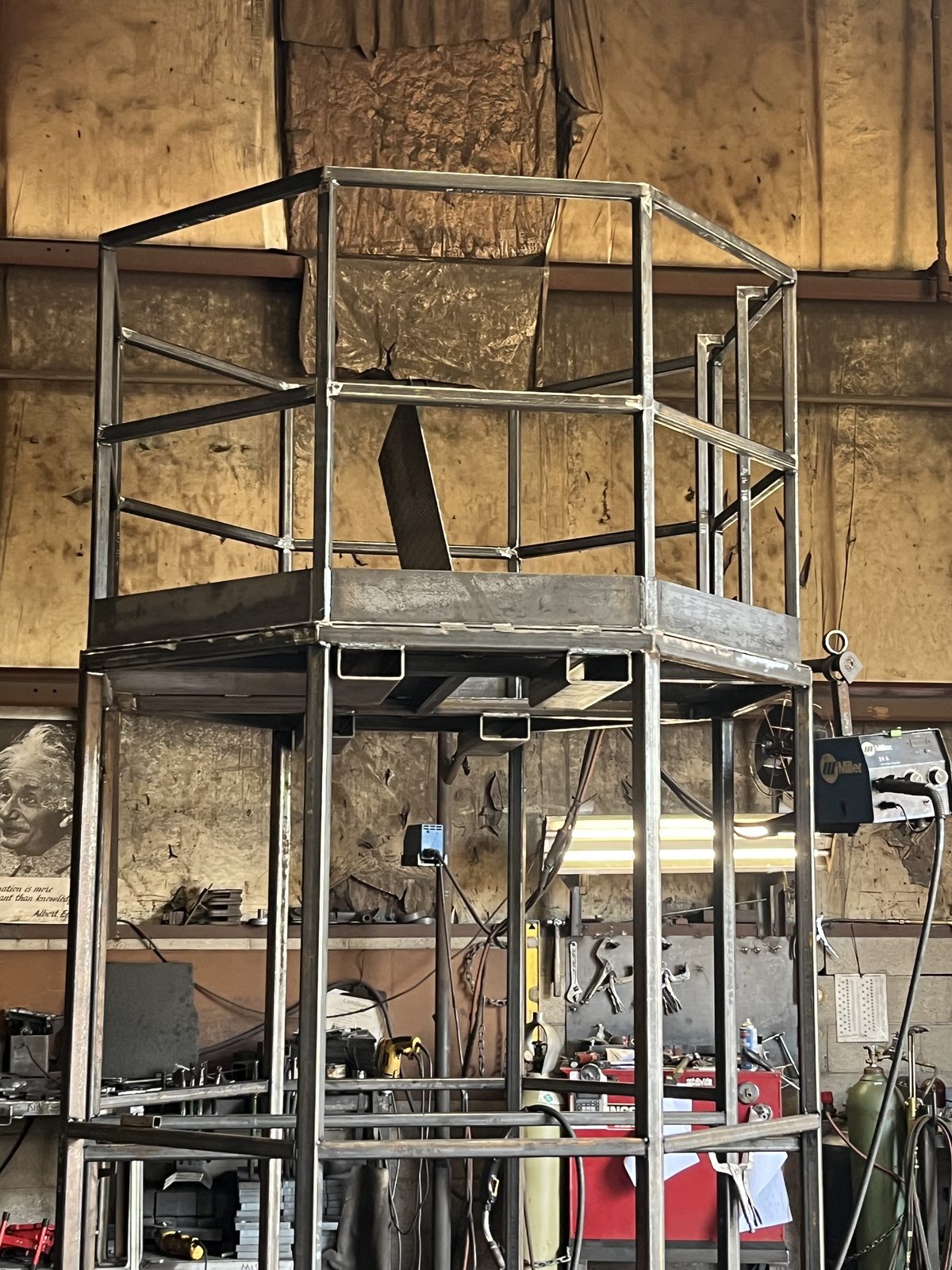 Access platform, custom fabricated by Dan's Welding & Fabricating in Burlington