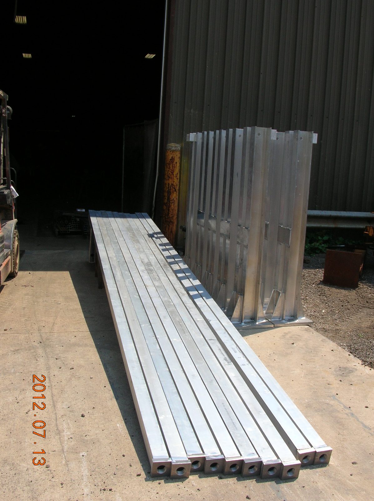 Aluminum windsock towers, custom fabricated by Dan's Welding & Fabricating in Burlington