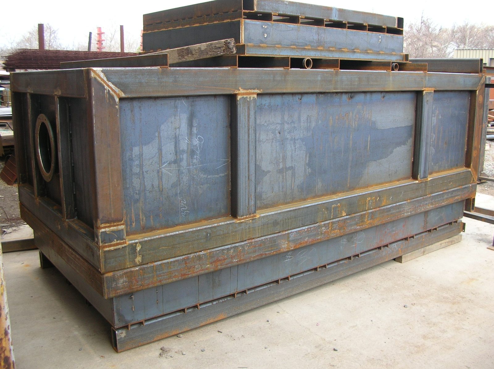 Incinerator, custom fabricated by Dan's Welding & Fabricating in Burlington