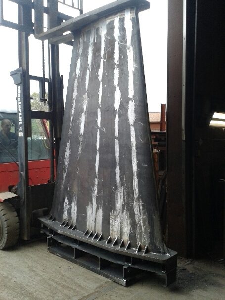 Large sailboat keel, custom fabricated by Dan's Welding & Fabricating in Burlington