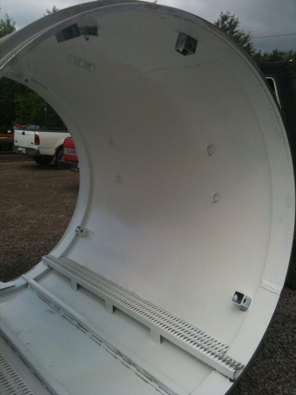 Tunnel boring liner, custom fabricated by Dan's Welding & Fabricating in Burlington