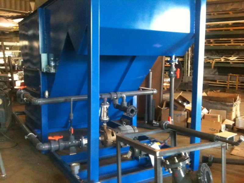 Water clarifier, custom fabricated by Dan's Welding & Fabricating in Burlington